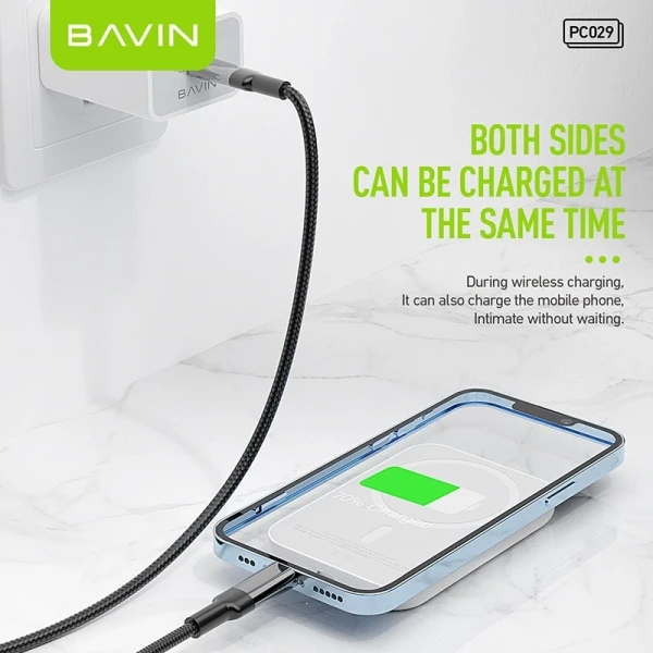 Magnetic Power bank 5000mAh BAVIN + kabl lightning